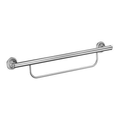 Moen Chrome 24'' Grab Bar With Towel Bar by Moen
