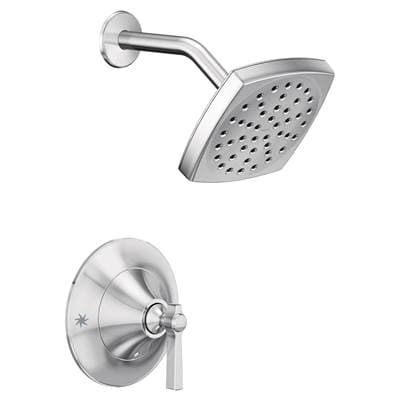 Moen Flara Posi-Temp Rain Shower 1-Handle Shower Only Faucet Trim Kit in Chrome (Valve Sold Separately) by Moen