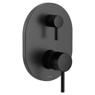 Align M-CORE 3-Series 2-Handle Shower Trim with Integrated Transfer Valve in Matte Black (Valve Sold Separately) by Moen