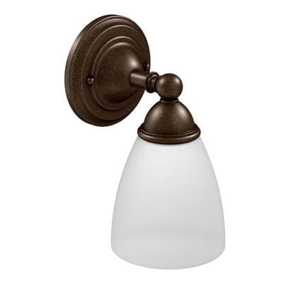 Moen Oil Rubbed Bronze One Globe Bath Light