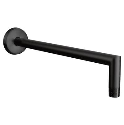 Moen Arris 14-Inch Rainshower Straight Shower Arm and Flange, Matte Black