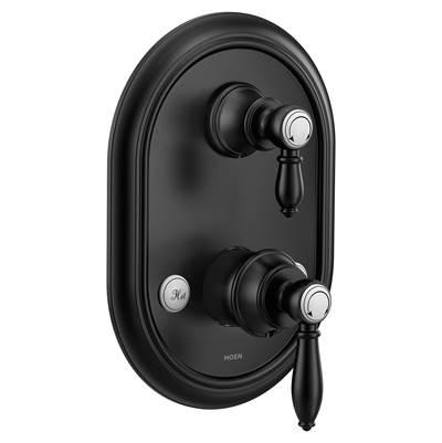 Moen Weymouth M-CORE 3-Series 2-Handle Shower Trim with Integrated Transfer Valve in Matte Black (Valve Sold Separately) by Moen