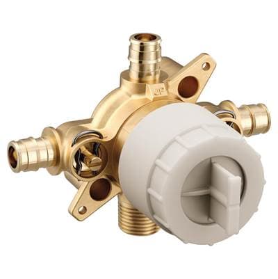 Moen M-CORE 3-Series 4 Port Tub and Shower Mixing Valve with Cold Expansion PEX Connections and Stops - Unfinished