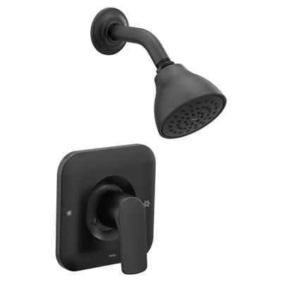 Moen Rizon 1-Handle Posi-Temp Eco-Performance Shower Faucet Trim Kit in Matte Black (Valve Sold Separately) by Moen