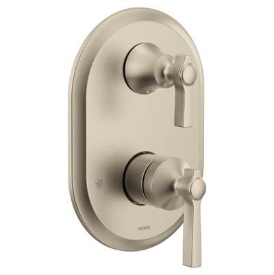 Moen Flara M-core 3-Series 2-Handle Shower Trim with Integrated Transfer Valve in Brushed Nickel...