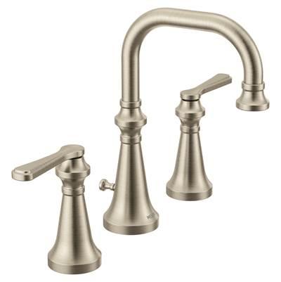Moen Colinet Traditional Two-Handle Widespread High-Arc Bathroom Faucet with Lever Handles, Valve Required, in Brushed Nickel by Moen