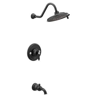 Moen Weymouth 1-Handle Posi-Temp Tub and Shower Trim Kit in Matte Black (Valve Sold Separately) by Moen