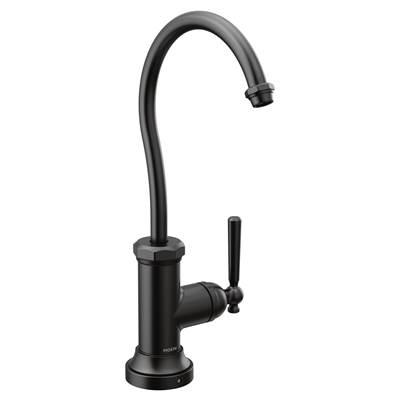 Moen Paterson Sip Industrial Cold Water Kitchen Beverage Faucet with Optional Filtration System, Matte Black by Moen