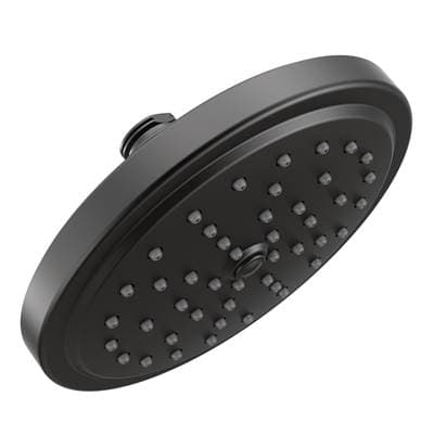 Moen 7-Inch Single Function Shower Head with Immersion Rainshower Technology, Matte Black