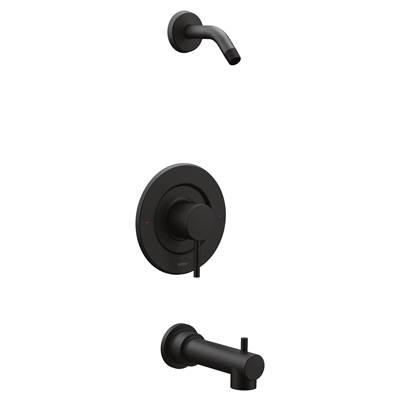 Align Moentrol Single-Handle Tub and Shower Faucet Trim Kit in Matte Black (Valve and Shower Head Not Included) by Moen