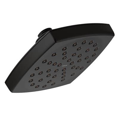Moen Voss 6'' Single-Function Rainshower Showerhead with Immersion Technology, Matte Black by Moen