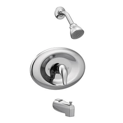 Moen Chateau Single Handle Posi-Temp Eco-Performance Shower Faucet, Valve Included, Chrome by Moen