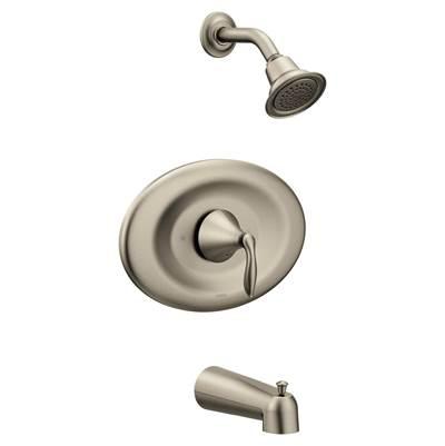 Moen Eva Posi-Temp Eco-Performance Tub and Shower Trim Kit, Valve Required, Brushed Nickel by Moen
