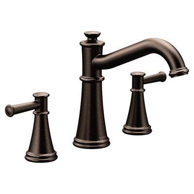 Belfield 2-Handle Deck-Mount Roman Tub Faucet in Oil Rubbed Bronze (Valve Sold Separately) by Moen