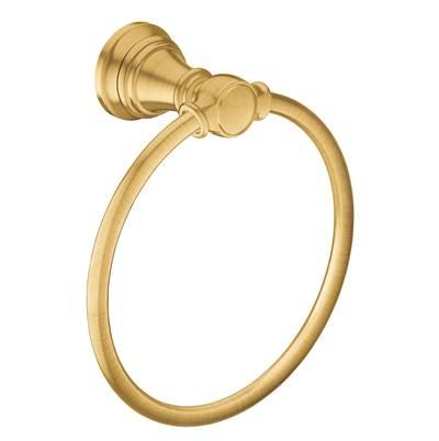 Brushed Gold Towel Ring by Moen