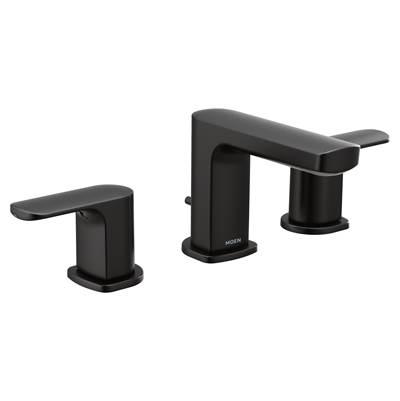 Moen Rizon 8 in. Widespread 2-Handle Bathroom Faucet Trim Kit in Matte Black (Valve Sold Separately) by Moen
