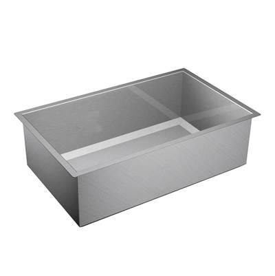 1600 Series 16 Gauge Single Bowl Undermount Sink, Stainless Steel