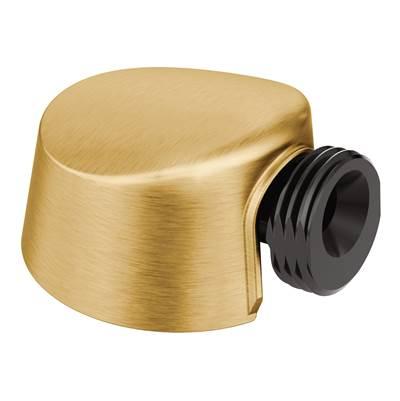 Moen Round Drop Ell Handheld Shower Wall Connector, Brushed Gold by Moen