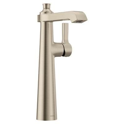 Moen Flara One-Handle Single Hole Vessel Sink Bathroom Faucet, Brushed Nickel by Moen