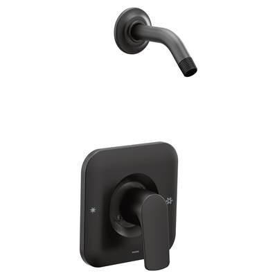 Moen RIZON POSI SHOWER TRIM NO HEAD BL - Matte Black by Moen