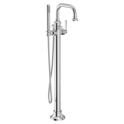 Moen Colinet One-Handle Freestanding Floor Mount Tub Filler with Handshower in Chrome