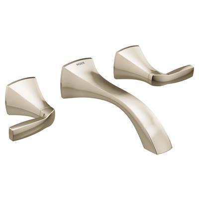 Moen Voss Wall Mount 2-Handle Bathroom Faucet Trim Kit in Polished Nickel (Valve Sold Separately) by Moen