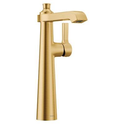 Moen Flara One-Handle Single Hole Vessel Sink Bathroom Faucet, Brushed Gold by Moen