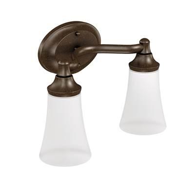 Moen Oil Rubbed Bronze Two Globe Bath Light by Moen
