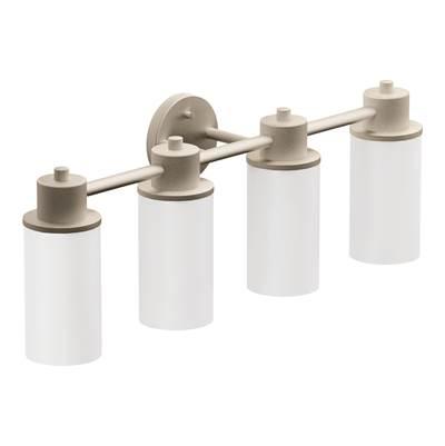 Moen Brushed Nickel Four Globe Bath Light by Moen