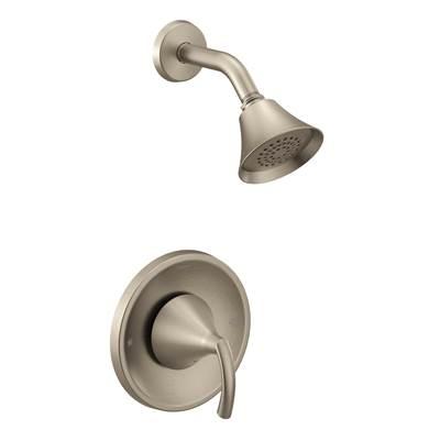 Moen Glyde 1-Spray Single-Handle Eco-Performance Posi-Temp Shower Faucet Trim Kit in Brushed Nickel (Valve Sold Separately) by Moen