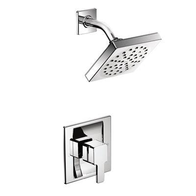 90 Degree Posi-Temp Single-Handle 1-Spray Shower Faucet Trim Kit in Chrome (Valve Sold Separately) by Moen