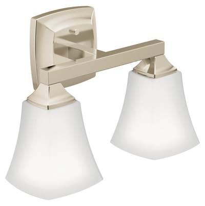Moen Polished Nickel Two Globe Bath Light by Moen