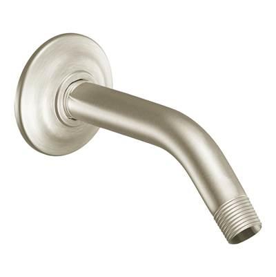 Moen Premium 8-Inch Standard Shower Arm with Matching Flange Included, Brushed Nickel by Moen