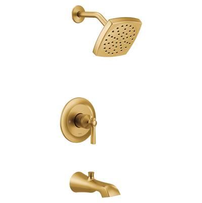Moen Flara M-CORE 3-Series 1-Handle Eco-Performance Tub and Shower Trim Kit in Brushed Gold (Valve Sold Separately) by Moen