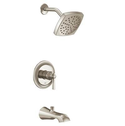Moen Flara M-CORE 2-Series Eco Performance 1-Handle Tub and Shower Trim Kit in Polished Nickel (Valve Sold Separately) by Moen