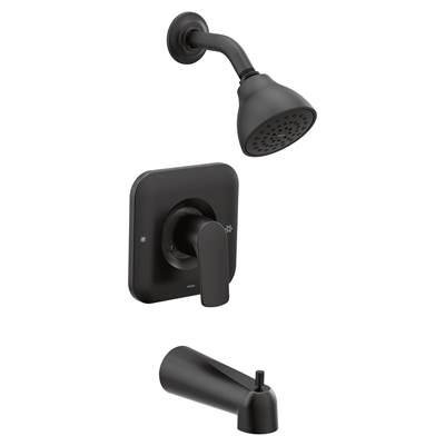 Moen Rizon Single-Handle 1-Spray Posi-Temp Tub and Shower Faucet Trim Kit in Matte Black (Valve Sold Separately) by Moen