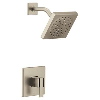 90 Degree M-CORE 3-Series 1-Handle Shower Trim Kit in Brushed Nickel (Valve Sold Separately) by Moen