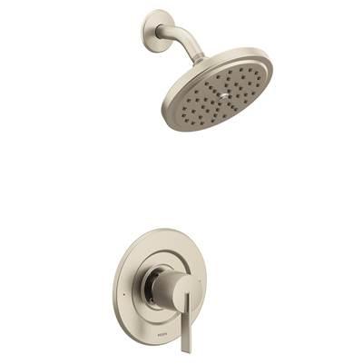 Moen Cia Posi-Temp Rain Shower 1-Handle with Eco-Performance Shower Only Faucet Trim Kit in Brushed Nickel (Valve Sold Separately) by Moen