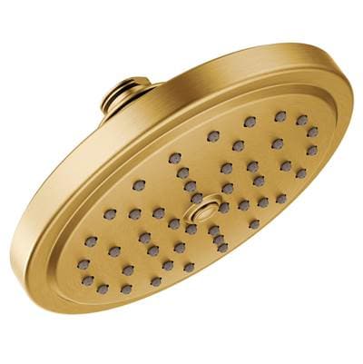 Moen 7-Inch Single Function Shower Head with Immersion Rainshower Technology, Brushed Gold