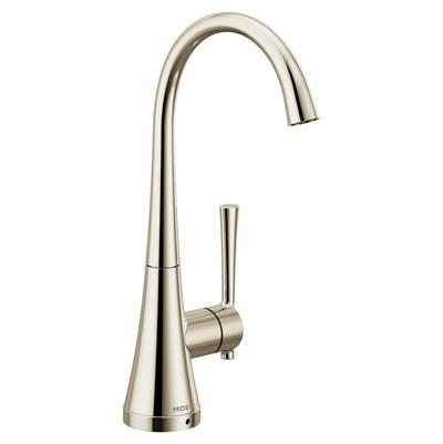 Moen Sip Modern One-Handle High Arc Beverage Faucet in Polished Nickel by Moen