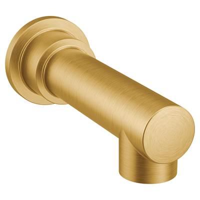 Moen 193371BG Align Non-Diverter 1/2-Inch Slip-Fit Tub Spout, Brushed Gold by Moen