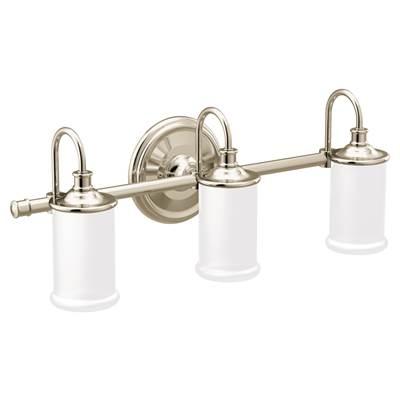 Moen Polished Nickel Three Globe Bath Light by Moen