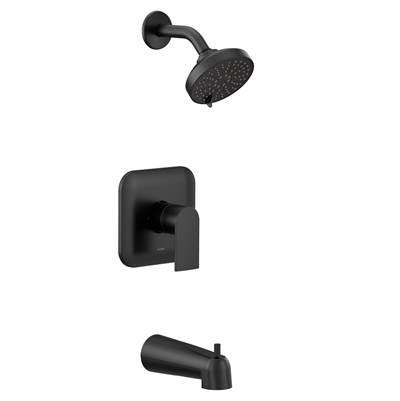Moen Genta M-CORE 2-Series Eco Performance 1-Handle Tub and Shower Trim Kit in Matte Black (Valve Sold Separately) by Moen