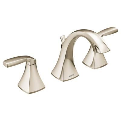 Moen Voss 8 in. Widespread 2-Handle High-Arc Bathroom Faucet Trim Kit in Polished Nickel (Valve Sold Separately) by Moen