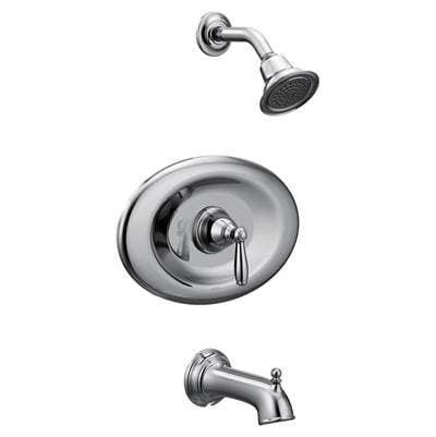 Moen Brantford Posi-Temp Eco-Performance Tub and Shower Trim Kit, Valve Required, Chrome