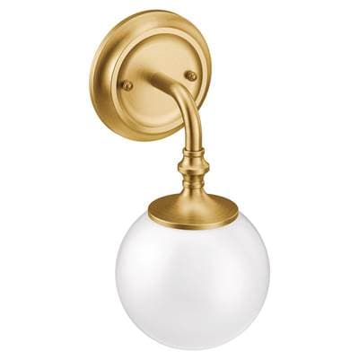 Moen Brushed Gold One Globe Bath Light