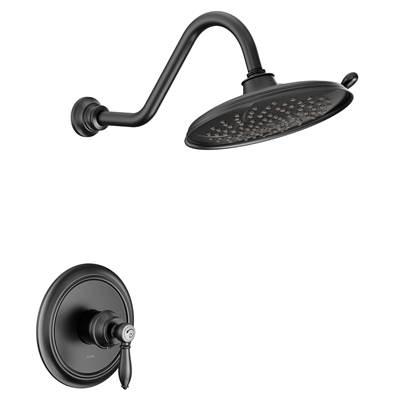 Moen Weymouth M-CORE 2-Series Eco Performance 1-Handle Shower Trim Kit in Matte Black (Valve Sold Separately) by Moen