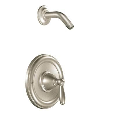 Brantford Posi-Temp Pressure Balancing Shower Trim Kit without Showerhead Valve Required, Brushed Nickel by Moen