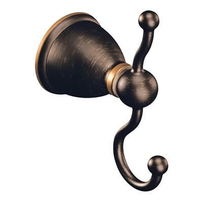 Moen Mediterranean Bronze Double Robe Hook by Moen