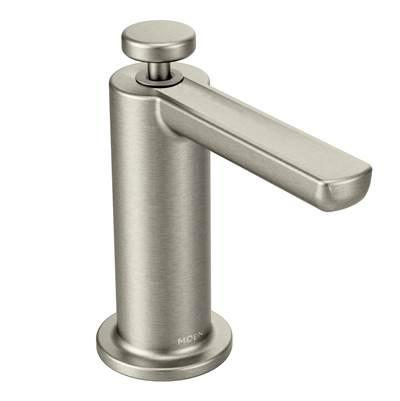 Moen Modern Deck Mounted Kitchen Soap Dispenser with Above the Sink Refillable Bottle, Spot Resist Stainless by Moen